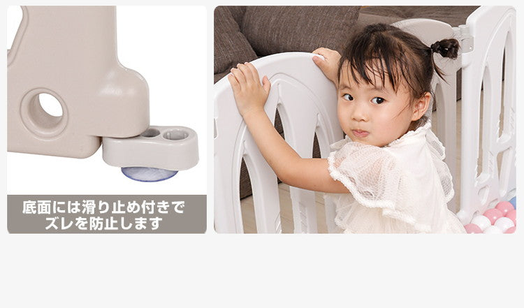 ベビーサークル 扉付き 折りたたみ 16枚セット 滑り止め付 簡単組立 ドアロック 軽量 コンパクト 置くだけ プラスチック おしゃれ かわいい ベビーガード ベビーゲート ベビーフェンス キッズパーテーション 仕切り 軽い ドア付き