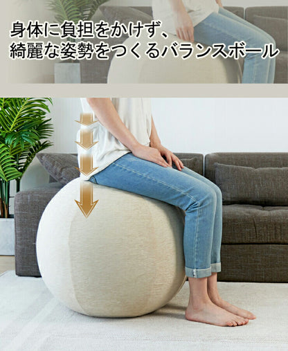 バランスボールカバー ヨガボールカバー カバー 3サイズ有り バランスチェア 55cm 65cm 75cm おしゃれ かわいい シェニール ヨガ 布団収納袋 収納袋 クッションカバー ソファカバー