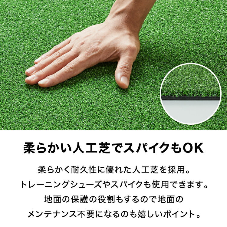 野球用バッターマット 100×150cm バッターボックス バッターマット バッターシート 置くだけ 打席 ポータブル 持ち運び可能 野球 バッティング バッター トレーニング 人工芝 ライン付き