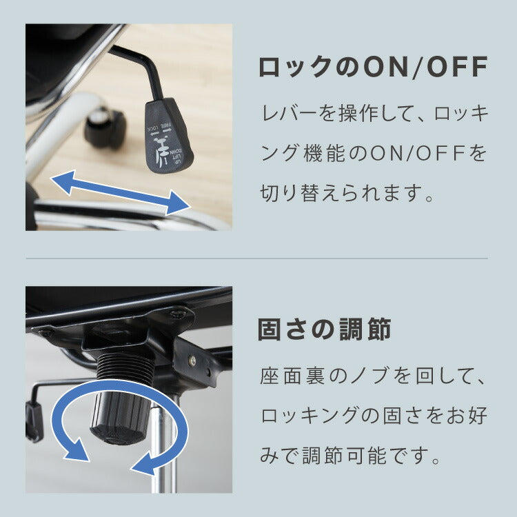 イームズ アルミナムチェア リプロダクト ソフトパッド 昇降 キャスター 360度回転 ロッキング 肘掛け ブラック 黒 デザイナーズ オフィス デスク PC チェア イス ローバック チェア PUレザー Eames Soft Pad