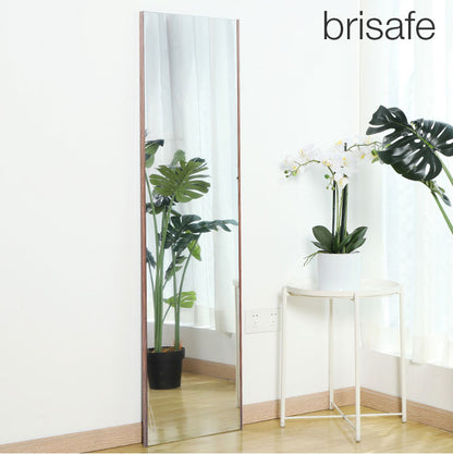 brisafe 割れない鏡 スタンド シルバー ホワイト ナチュラル 30×150cm  おしゃれ 韓国 北欧 シンプル 鏡 ミラー スタンドミラー 全身鏡 インテリア 飛散防止 防災 鮮明 安全 軽量設計 壁掛け 2WAY 玄関  寝室