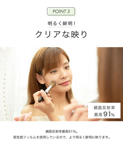 brisafe 割れない鏡 30×90cm ホワイト ナチュラル シルバー 軽い シンプル 韓国 おしゃれ 姿見 ソフトミラー 立て掛け 壁掛け スタンドミラー 全身鏡 フィットネス ヨガ ピラティス トレーニング ミラー 安全 玄関