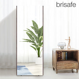 brisafe 割れない鏡 60×180cm ホワイト ナチュラル シルバー 軽い シンプル 韓国 おしゃれ 姿見 ソフトミラー 立て掛け 壁掛け スタンドミラー 全身鏡 フィットネス ヨガ ピラティス トレーニング ミラー 安全 玄関