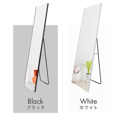 brisafe 割れない鏡 スタンド 50×160cm 割れない おしゃれ シンプル 鏡 ミラー スタンドミラー 全身鏡 インテリア 飛散防止 防災 鮮明 安全 軽量設計 壁掛け 2WAY 玄関 寝室 高反射率 高耐久