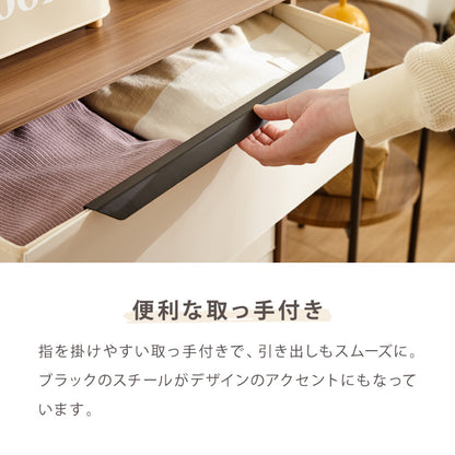 チェスト 収納 衣類 2段 幅60 衣類収納 ファブリック おしゃれ 北欧 木目調 タンス キャビネット 収納チェスト 衣類ケース 引き出し 脚付き 天板 軽量 木製 布 洋服 服 リビング【送料無料】