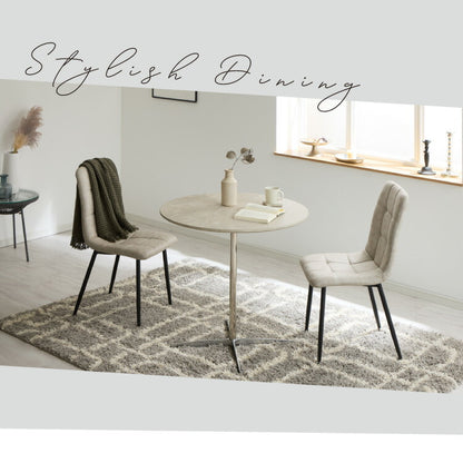 カフェテーブル 丸 直径80cm 円形 クロスレッグ 十字脚 ホワイト ベージュ ブラック スチール ミッドセンチュリー 韓国 シンプル ダイニングテーブル 一人暮らし 組立簡単 大理石