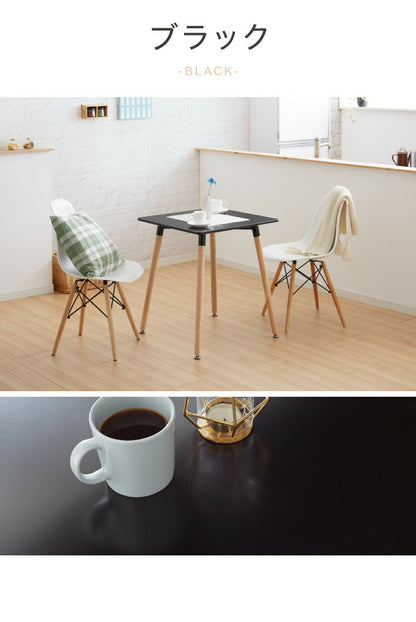 カフェテーブル 1人暮らし ホワイト グレー ブラック 幅80cm 高さ74cm 耐荷重100kg 正方形 北欧 シンプル カフェ風 韓国風 ナチュラル バイカラー 2人掛け 作業 可愛い ダイニングテーブル コーヒーテーブル テーブル