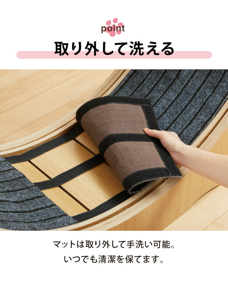 猫用 キャットホイール 大型 直径100cm ストッパー付き小型犬対応 安全設計 運動不足解消 ダイエット ストレス発散 健康 エクササイズ ナチュラル キャットラン ランニングホイール キャットウォーク 猫用ルームランナー 回し車 室内遊具