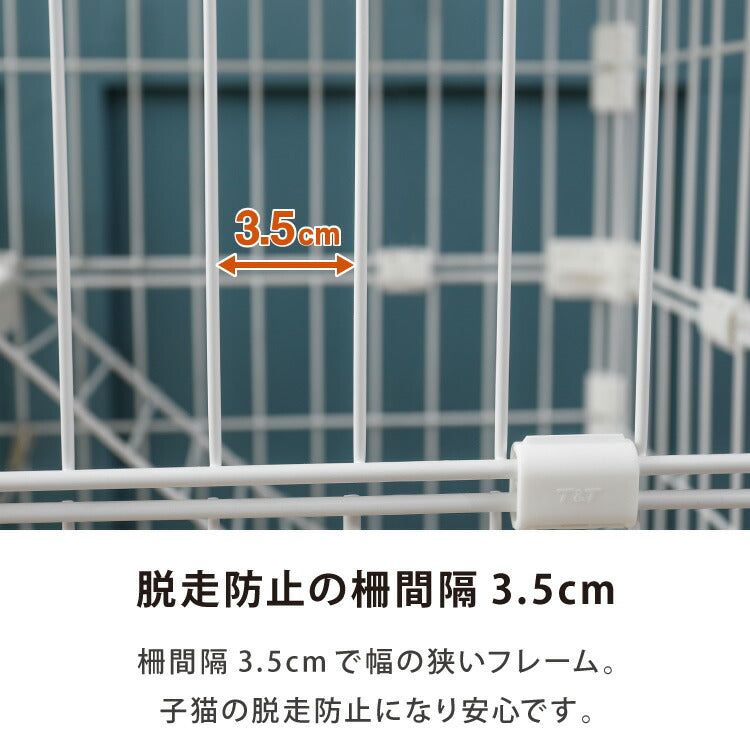 キャットケージ 3段 コンパクト ホワイト グレー スリム キャスター付 ハンモック 水飲みボウル ステップ台3段 多頭飼い 保護 脱走防止 シンプル おしゃれ 室内 ケージ 猫ケージ ペットケージ ハウス