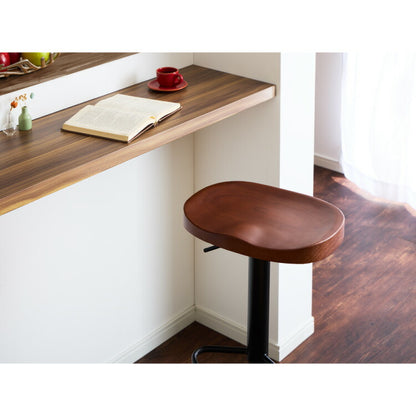 カウンターチェア 1脚単品 木製 天然木 高さ調節 昇降式 脚置き付き 北欧 おしゃれ シンプル モダン ナチュラル バーチェア ダイニングチェア スツール 座り心地 木目 カフェ 椅子 インテリア 1脚 2脚 セット