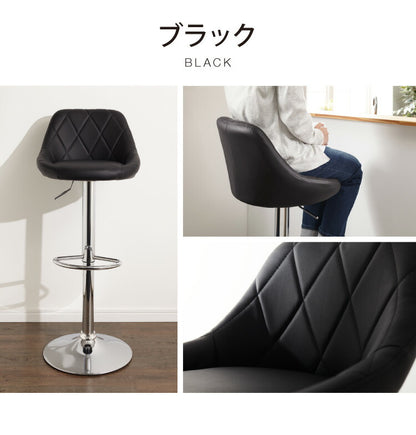 カウンターチェア 背もたれ付き 昇降 昇降式 360°回転 カフェ カウンター モダン おしゃれ バーチェア バーチェアー チェアー ダイニングチェア ハイチェア イス カウンターチェアー 椅子 いす Dactyl ダクティル