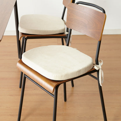 クッション 椅子 43×41cm 厚さ4cm 2枚セット 厚手 滑り止め 紐付き チェアパッド チェアクッション シートクッション おしゃれ シンプル 角型 イス チェアマット テレワーク 在宅 四角 座布団 快適 シート ダイニングチェア