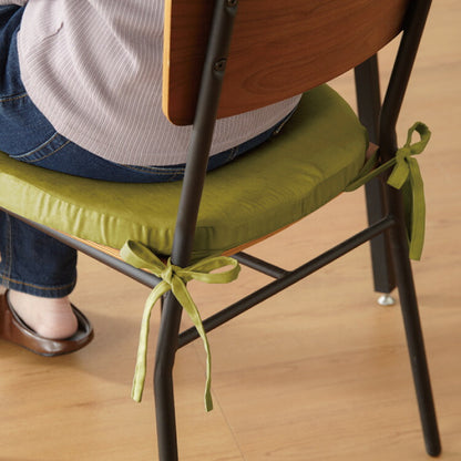 クッション 椅子 43×41cm 厚さ4cm 2枚セット 厚手 滑り止め 紐付き チェアパッド チェアクッション シートクッション おしゃれ シンプル 角型 イス チェアマット テレワーク 在宅 四角 座布団 快適 シート ダイニングチェア