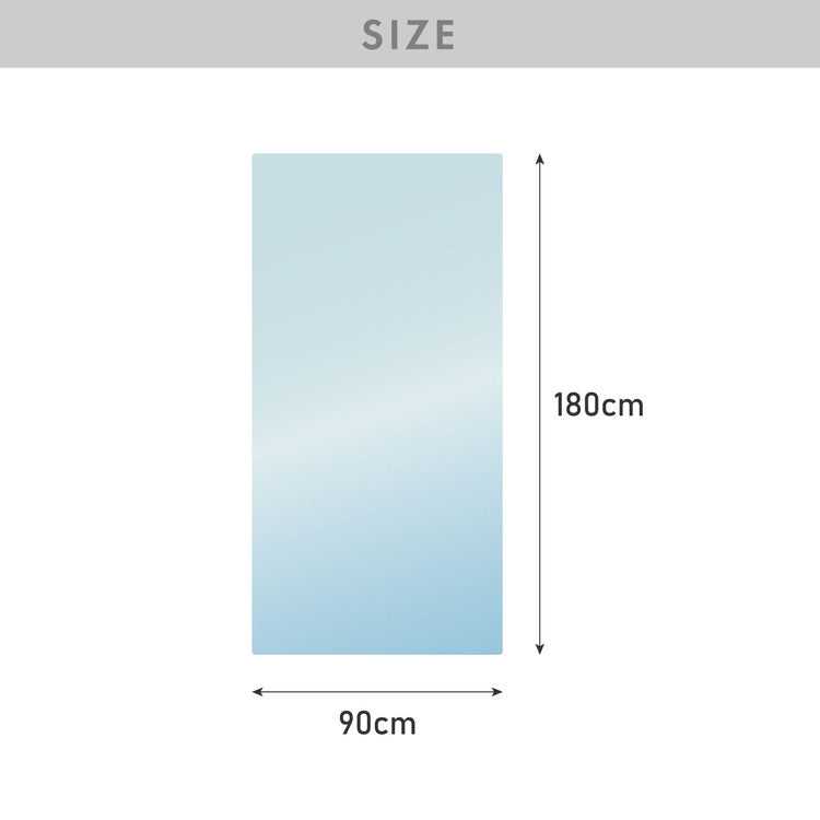 チェアマット 長方形 90cm×180cm 透明 オフィスマット ソフトタイプ 床暖房対応 無地 床 保護 イス 傷防止【送料無料】