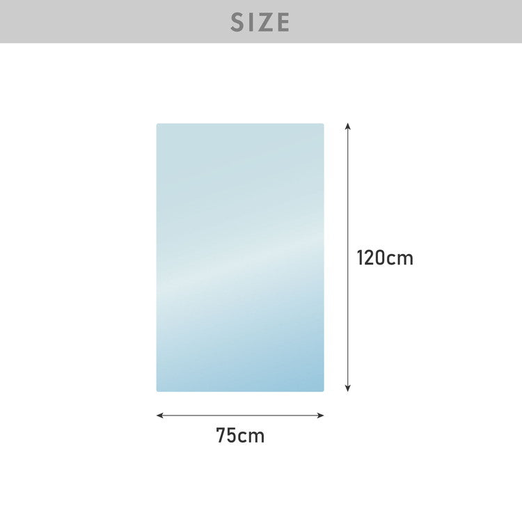 チェアマット 長方形 75cm×120cm 透明 クリアマット オフィスマット ソフトタイプ 床暖房対応 無地 床 保護 フローリング フローリングマット イス 傷防止 キズ防止【送料無料】