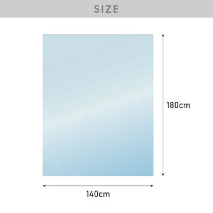 チェアマット 長方形 140cm×180cm 透明 クリアマット オフィスマット ソフトタイプ 床暖房対応 無地 床 保護 フローリング フローリングマット イス 傷防止 キズ防止【送料無料】