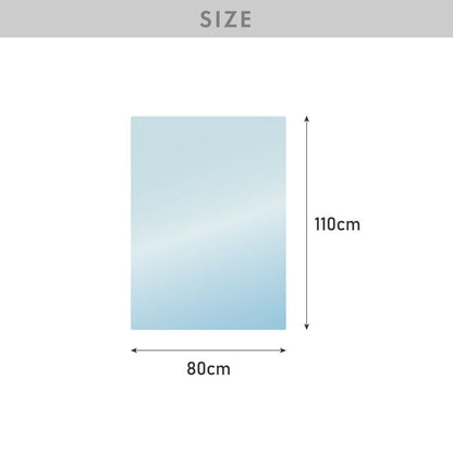 チェアマット 長方形 80×110cm 透明 クリアマット オフィスマット ソフトタイプ 床暖房対応 無地 床 保護 フローリング フローリングマット イス 傷防止 キズ防止【送料無料】