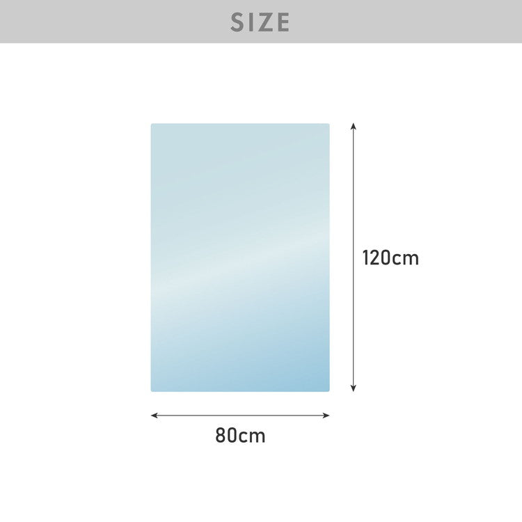 チェアマット 長方形 80×120cm 透明 クリアマット オフィスマット ソフトタイプ 床暖房対応 無地 床 保護 フローリング フローリングマット イス 傷防止 キズ防止【送料無料】