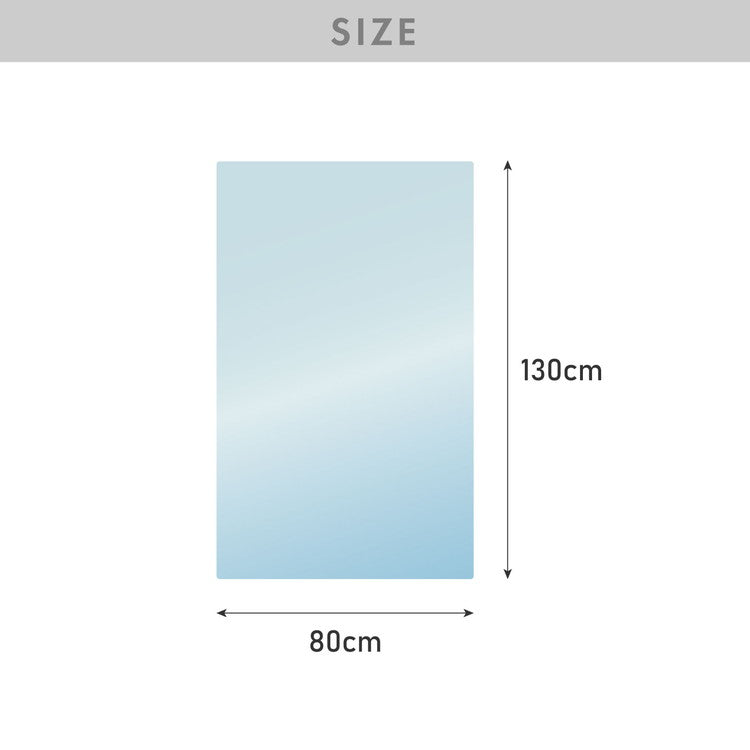 チェアマット 長方形 80×130cm 透明 クリアマット オフィスマット ソフトタイプ 床暖房対応 無地 床 保護 フローリング フローリングマット イス 傷防止 キズ防止【送料無料】