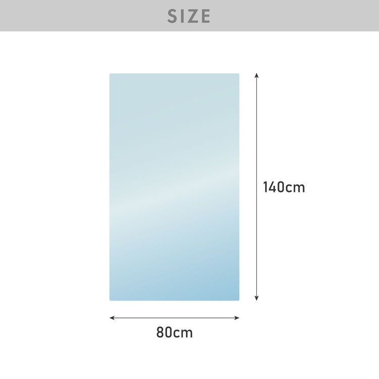 チェアマット 長方形 80×140cm 透明 クリアマット オフィスマット ソフトタイプ 床暖房対応 無地 床 保護 フローリング フローリングマット イス 傷防止 キズ防止【送料無料】