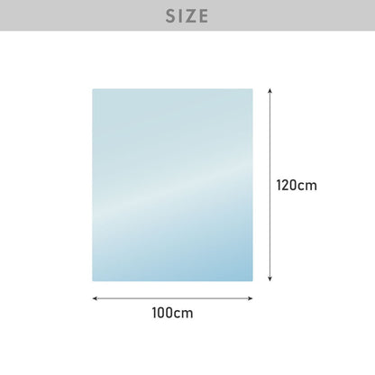 チェアマット 長方形 100cm×120cm 透明 クリアマット オフィスマット ソフトタイプ 床暖房対応 無地 床 保護 フローリング フローリングマット イス 傷防止 キズ防止【送料無料】