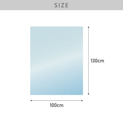チェアマット 長方形 100cm×130cm 透明 クリアマット オフィスマット ソフトタイプ 床暖房対応 無地 床 保護 フローリング フローリングマット イス 傷防止 キズ防止【送料無料】