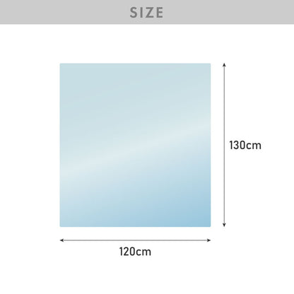 チェアマット 長方形 120cm×130cm 透明 クリアマット オフィスマット ソフトタイプ 床暖房対応 無地 床 保護 フローリング フローリングマット イス 傷防止 キズ防止【送料無料】