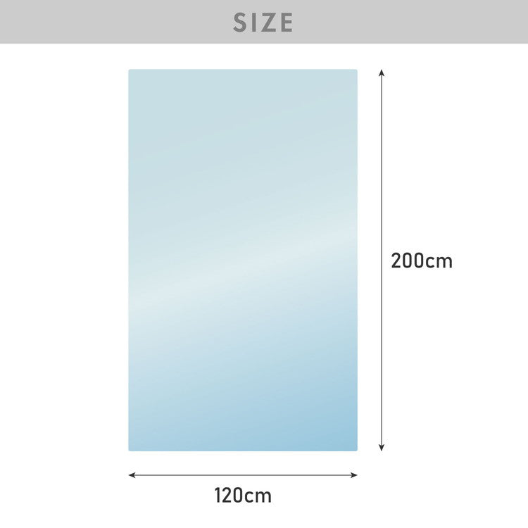 チェアマット 長方形 120cm×200cm 透明 クリアマット オフィスマット ソフトタイプ 床暖房対応 無地 床 保護 フローリング フローリングマット イス 傷防止 キズ防止【送料無料】