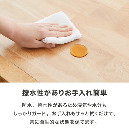 テーブルマット 透明 円形 60cm 80cm 厚さ1.5mm PVC 撥水 抗菌 耐熱 ノンホルマリン仕様 クリアマット フリーカット 円形テーブル 丸テーブル カフェテーブル 透明マット クリアシート PVCマット ビニールクロス