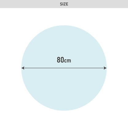テーブルマット 円形 透明 80cm デスクマット クリア PVC 厚さ1.5mm 撥水 抗菌 耐熱 傷防止 汚れ防止 食卓 学習机 オフィス 【送料無料】