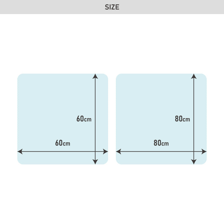 テーブルマット 透明 角型 60×60cm 80×80cm PVC 1.5mm厚 抗菌 キズ防止 防汚 撥水 防水 耐熱 フリーカット カフェテーブル 円形テーブル クリアマット テーブルクロス ビニールクロス PVCマット
