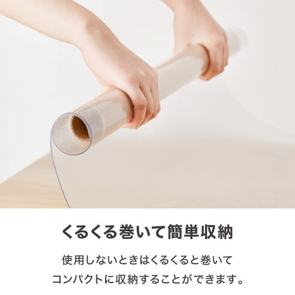 テーブルマット 透明 角型 80×80cm デスクマット クリア 厚さ1.5mm 撥水 抗菌 耐熱 傷防止 汚れ防止 食卓 学習机 オフィス【送料無料】