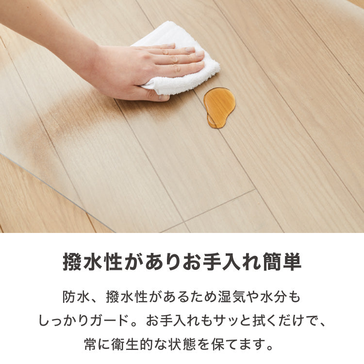 冷蔵庫マット PVC L 70×70cm 2mm厚 フリーカット 防カビ 抗菌 床保護 キズ防止 防汚 撥水 防水 床暖房対応 450L~550L冷蔵庫対応 冷蔵庫パネル PVCマット【送料無料】