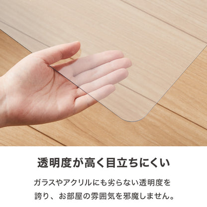 冷蔵庫マット ポリカーボネート S 60×70cm 2mm厚 防カビ 床保護 キズ防止 防汚 撥水 防水 防振 防音 耐衝撃 床暖房対応 クッションフロア対応 250L~450L冷蔵庫対応 冷蔵庫パネル クリアマット【送