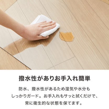 冷蔵庫マット ポリカーボネート XL 75×75cm 2mm厚 防カビ 床保護 キズ防止 防汚 撥水 防水 防振 防音 耐衝撃 床暖房対応 クッションフロア対応 550L~600L冷蔵庫対応 冷蔵庫パネル クリアマット【送