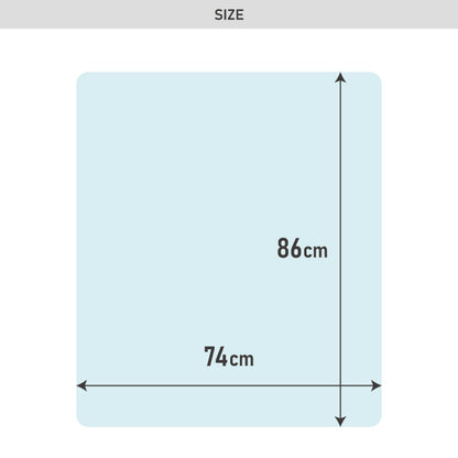 冷蔵庫マット ポリカーボネート XXL 74×86cm 2mm厚 防カビ 床保護 キズ防止 防汚 撥水 防水 防振 防音 耐衝撃 床暖房対応 クッションフロア対応 600L以上冷蔵庫対応 冷蔵庫パネル クリアマット【