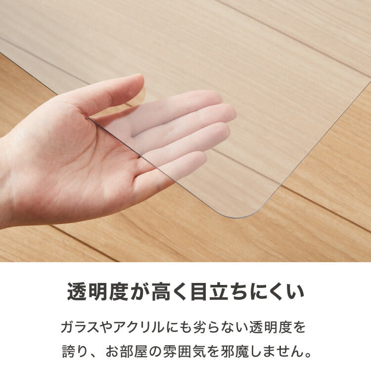 冷蔵庫マット ポリカーボネート 2mm厚 3mm厚 XXS~XXL 防カビ 床保護 キズ防止 防汚 撥水 防水 防振 防音 耐衝撃 床暖房対応 クッションフロア対応 200L~600L冷蔵庫対応 クリア 透明 冷蔵庫パネル