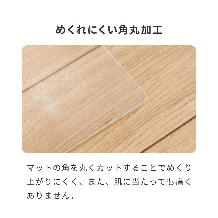 チェアマット 透明 クリア 厚さ2mm 60×60 60 撥水 透明マット 透明シート 床傷防止 床保護 フロアマット キズ防止 フローリングマット クリアマット キッチンマット 新生活 一人暮らし 在宅ワーク