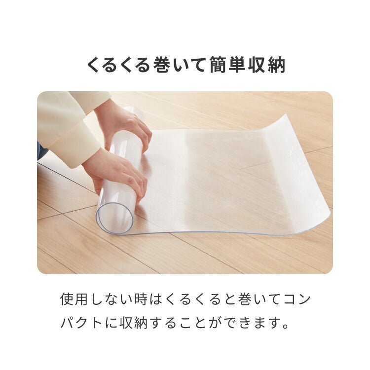 チェアマット 透明 クリア 厚さ2mm 60×60 60 撥水 透明マット 透明シート 床傷防止 床保護 フロアマット キズ防止 フローリングマット クリアマット キッチンマット 新生活 一人暮らし 在宅ワーク