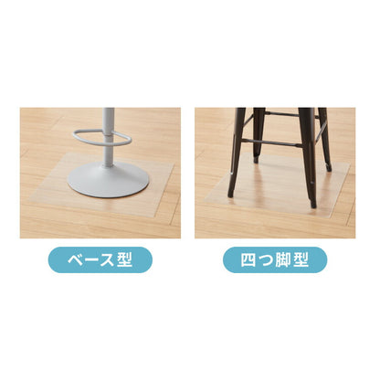 チェアマット 透明 クリア 厚さ2mm 60×60 60 撥水 透明マット 透明シート 床傷防止 床保護 フロアマット キズ防止 フローリングマット クリアマット キッチンマット 新生活 一人暮らし 在宅ワーク