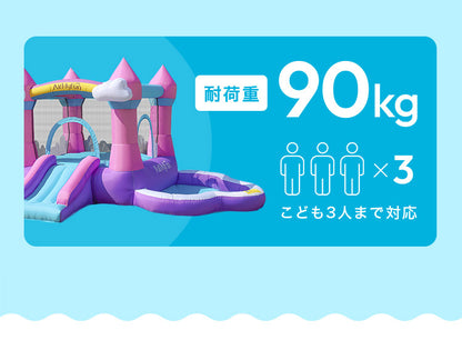 大型プール 滑り台 エアー遊具 海外 子供用プール 自宅用プール 家庭用プール ファミリープール ビニールプール ウォータースライダー 夏休み 水遊び アスレチック キッズ 遊具