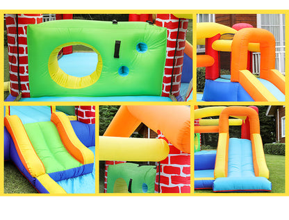 大型プール 滑り台 エアー遊具 海外 子供用プール 自宅用プール 家庭用プール ファミリープール ビニールプール ウォータースライダー 夏休み 水遊び アスレチック キッズ 遊具