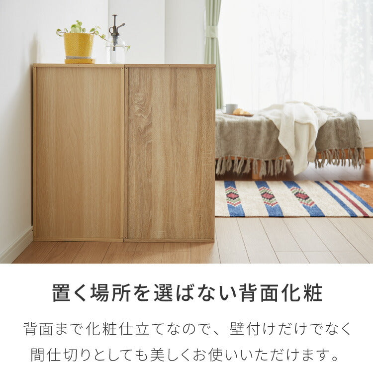 カラーボックス 2段 A4 木目 鍵付き 扉付き 幅35cm レイアウト自由自在 ダイヤル 収納 収納ボックス 整理整頓 カラーボックス2段 A4サイズ 本棚 ラック 収納ラック 鍵付きラック レイアウト自由