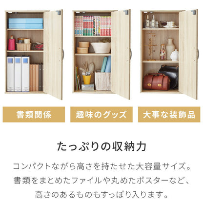 カラーボックス 3段 A4 2個セット 木目 鍵付き 扉付き 幅35cm レイアウト自由自在 収納 収納ボックス 整理整頓 カラーボックス3段 A4サイズ 本棚 ラック 収納ラック 鍵付きラック レイアウト自由
