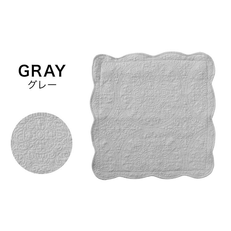 水洗いキルト クッションカバー 45×45cm 2枚組 コットン100% 綿 キルティング 洗える 水洗い加工 キルト加工 北欧 かわいい おしゃれ インテリア リビング ベッド コットンカバー キルトカバー