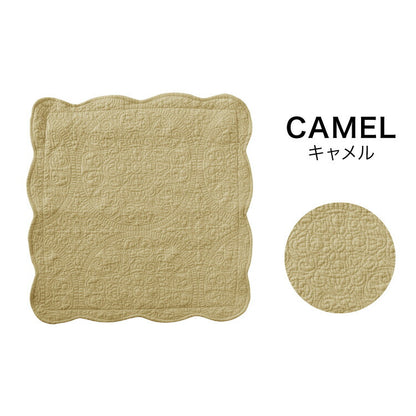 水洗いキルト クッションカバー 45×45cm 2枚組 コットン100% 綿 キルティング 洗える 水洗い加工 キルト加工 北欧 かわいい おしゃれ インテリア リビング ベッド コットンカバー キルトカバー