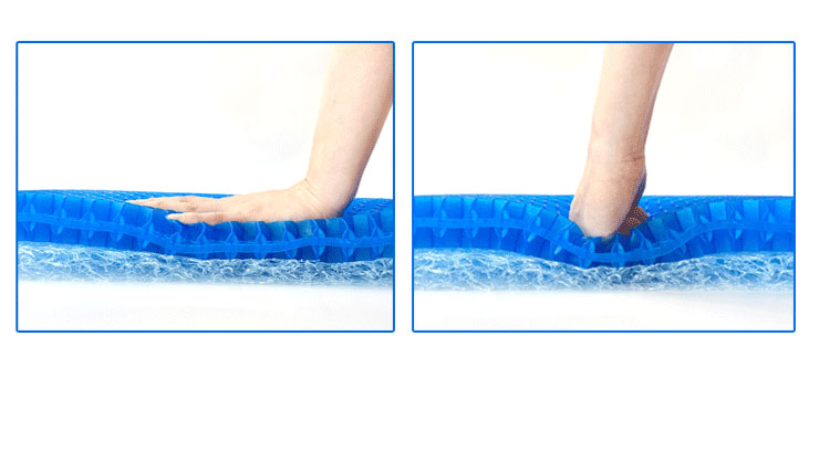 クッション ジェルクッション カバー付き 車椅子用クッション チェアシート ジェル ハニカム構造 2層構造 立体メッシュ 高通気性 洗える 体圧分散 負担軽減 腰痛対策 オフィス 在宅ワーク 車内 車椅子 座布団 ゲルクッション 介護