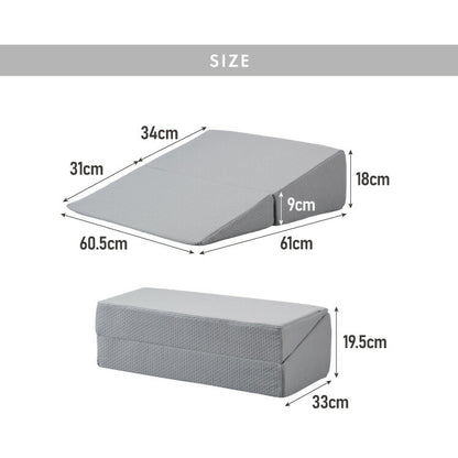 三角クッション 介護 幅60cm 高反発 折りたたみ 体位変換 体圧分散 床ズレ防止 三角枕 クッション 背もたれ 傾斜枕 足元クッション 背中 テレビ鑑賞 読書 腰痛 寝返り むくみ解消 枕 三角 傾斜 膝