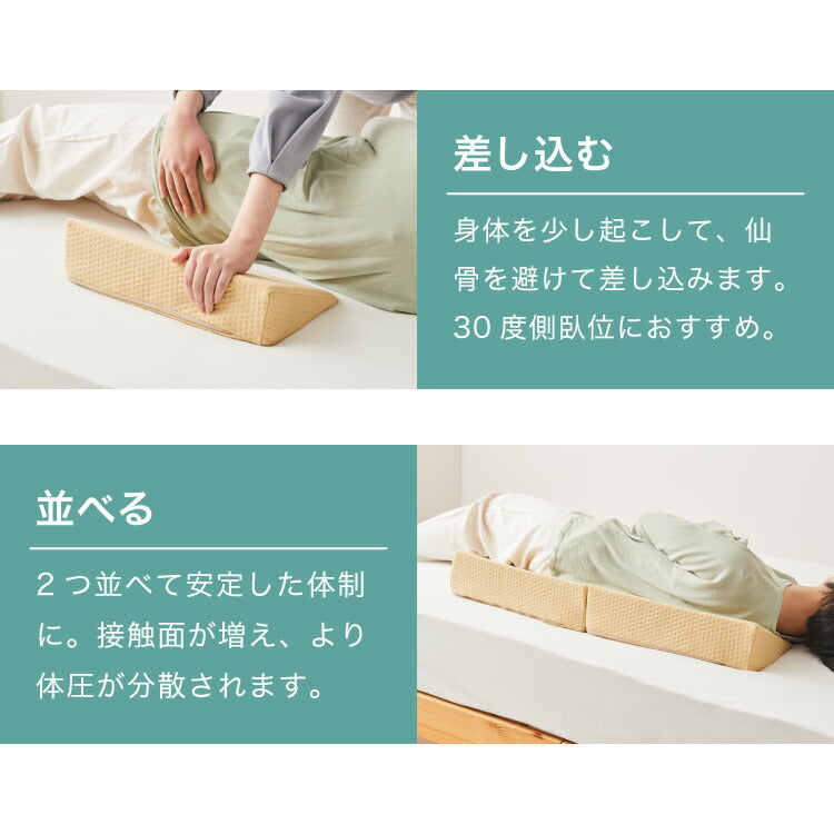 三角クッション 2個セット 介護 2個セット サポート 体位変換 体圧分散 床ズレ防止 高反発 三角枕 クッション リハビリ 入院 体位サポート 背中 背もたれ 看護 寝返り むくみ解消 枕 三角 傾斜 膝