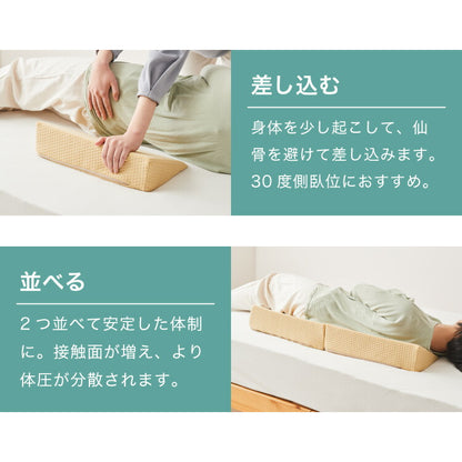 三角クッション 2個セット 介護 2個セット サポート 体位変換 体圧分散 床ズレ防止 高反発 三角枕 クッション リハビリ 入院 体位サポート 背中 背もたれ 看護 寝返り むくみ解消 枕 三角 傾斜 膝